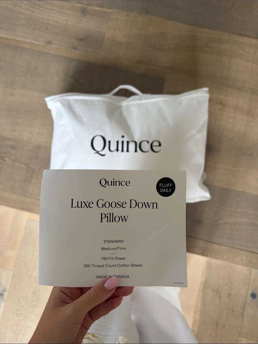 Quince Luxe Goose Down Pillow
